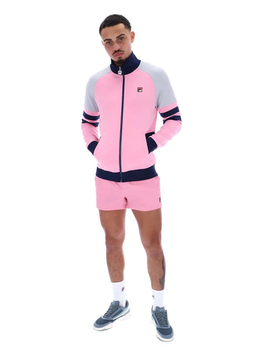 Fila Founder 2 Track Top Prism - Pink/Navy/High Rise - RD1 Clothing