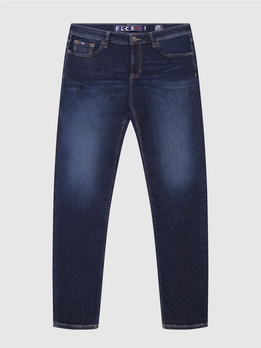 MishMash Tapered Fit Flex 1984 Flex Active Dark Denim Jeans