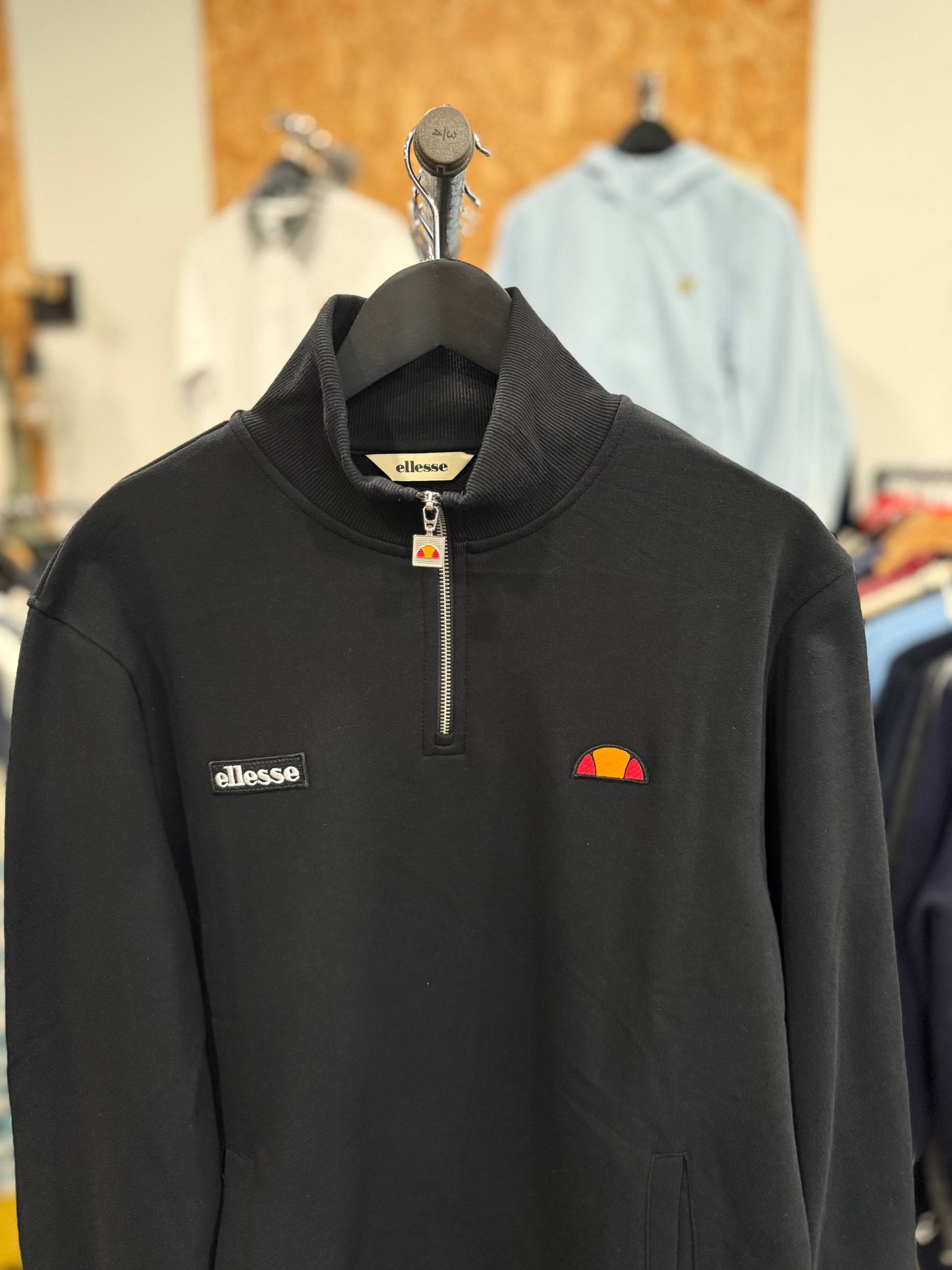 Ellesse Pelegrini Quarter Zip Black