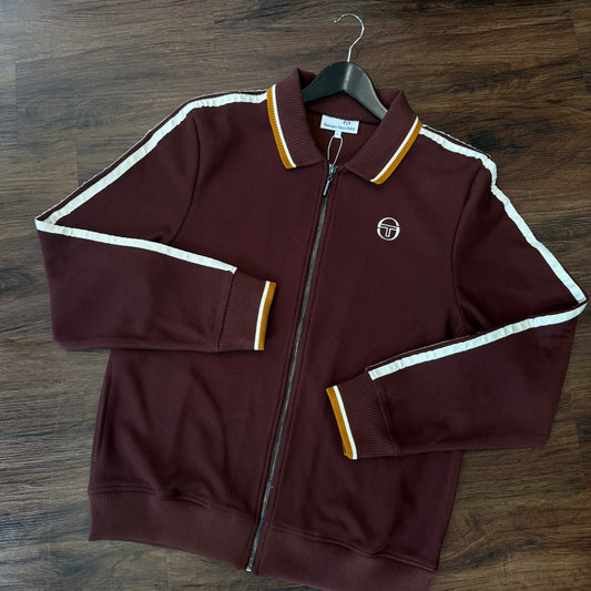 Sergio Tacchini Giorno Track Top Bitter Chocolate