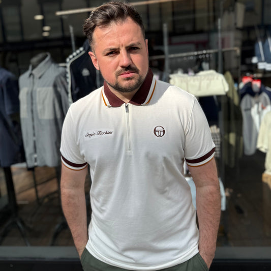 Sergio Tacchini Nanto Zip Polo Gardenia - RD1 Clothing