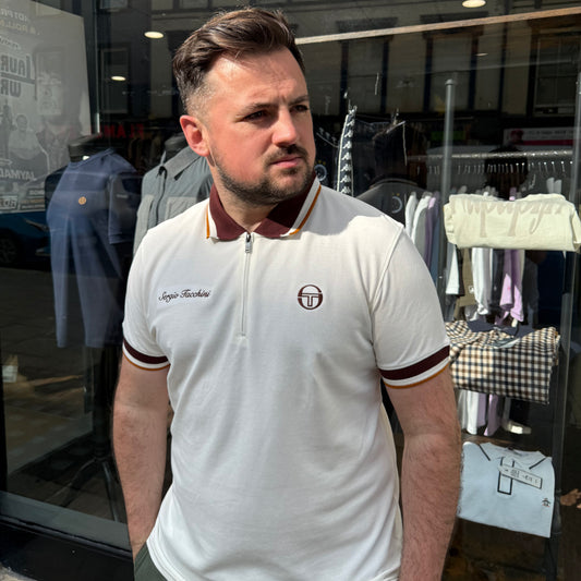 Sergio Tacchini Nanto Zip Polo Gardenia - RD1 Clothing
