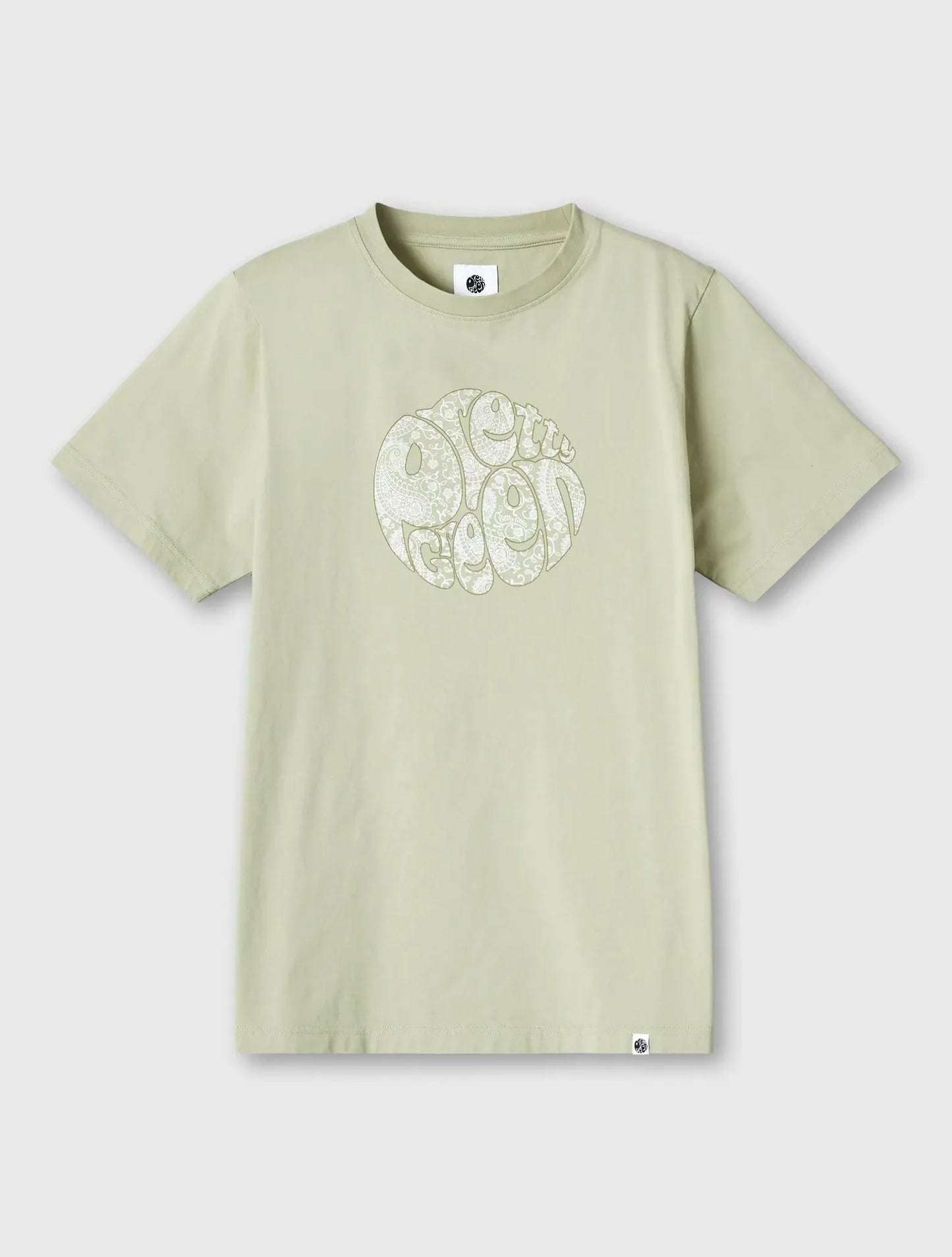 Pretty Green Bay Paisley Logo T-Shirt In Green