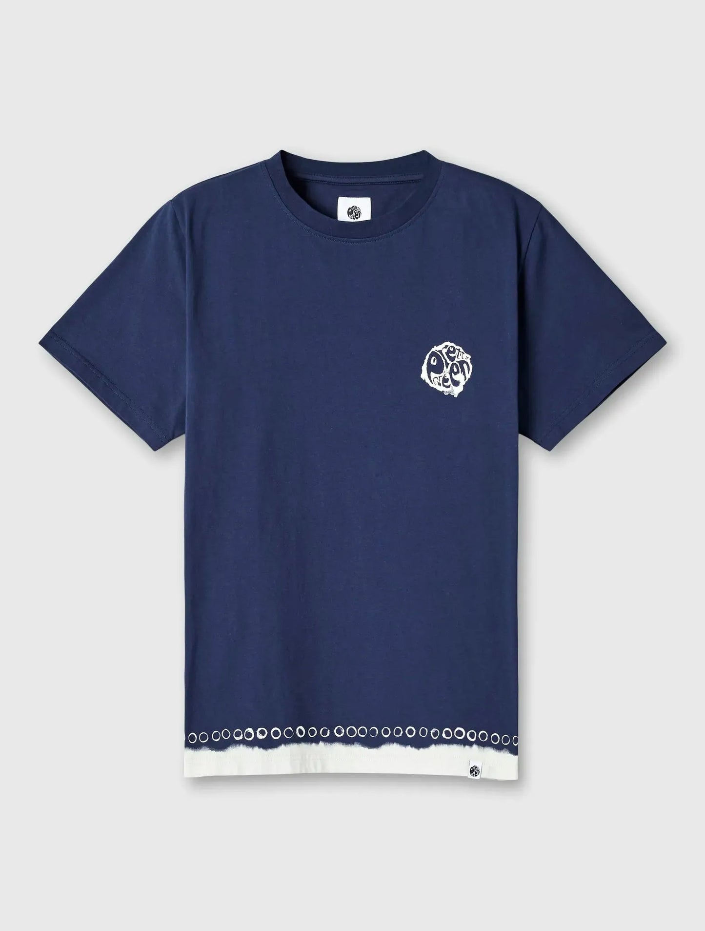 Pretty Green Anaheim Tye Dye Logo T-Shirt In Navy