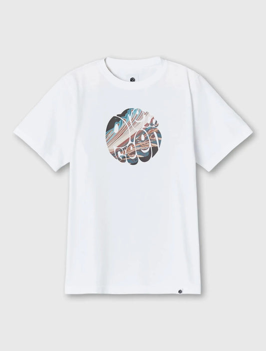 Pretty Green Sundown Logo T-Shirt -White