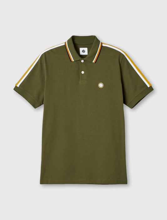 Pretty Green Pennington Tape Polo-Khaki