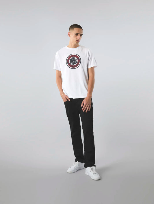 Pretty Green Live Forever Logo T-Shirt In White