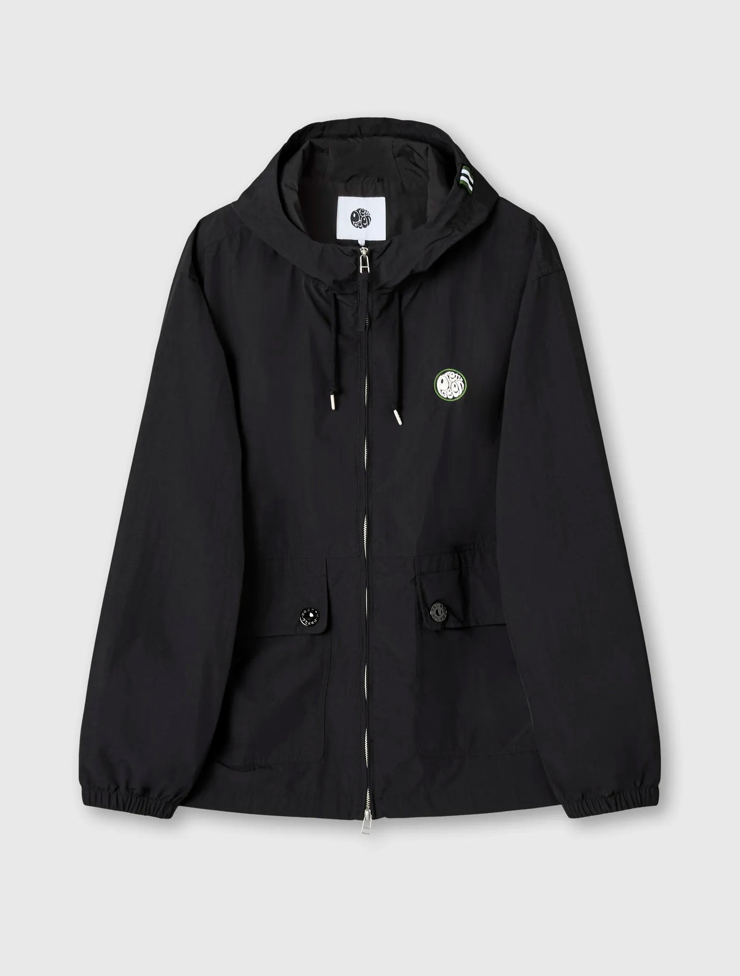 Pretty Green Live Forever Zip Up Jacket In Black