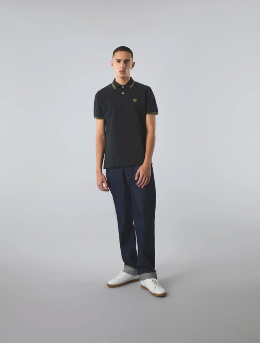 Pretty Green 15th Anniversary Barton Polo In Black