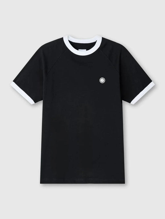 Pretty Green Boston Ringer T-Shirt Black - RD1 Clothing