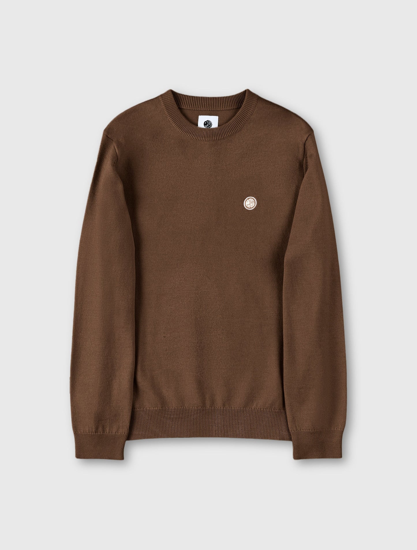 Pretty Green Crewneck Merino Knit Jumper Brown - RD1 Clothing