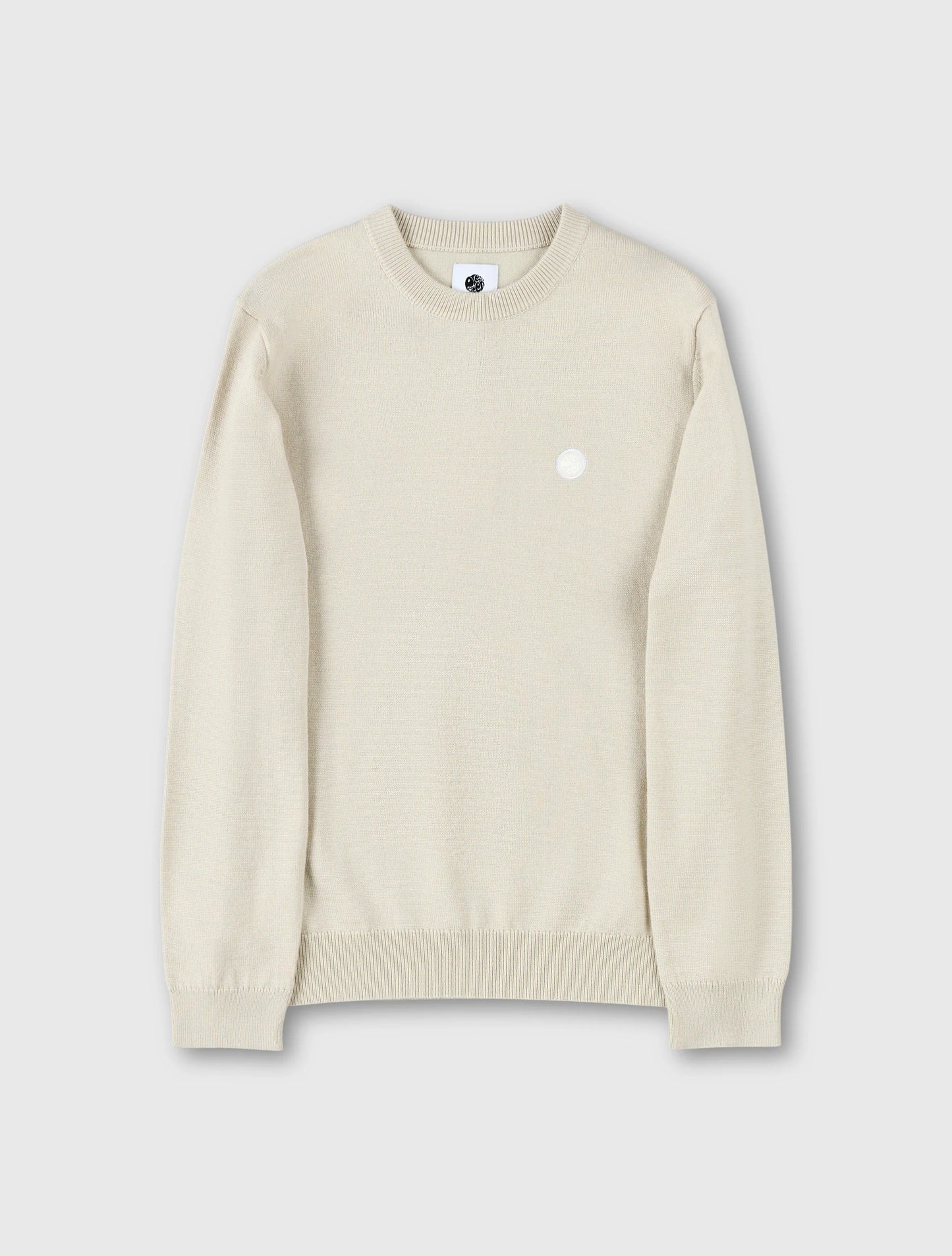Pretty Green Crewneck Merino Knit Jumper Stone - RD1 Clothing