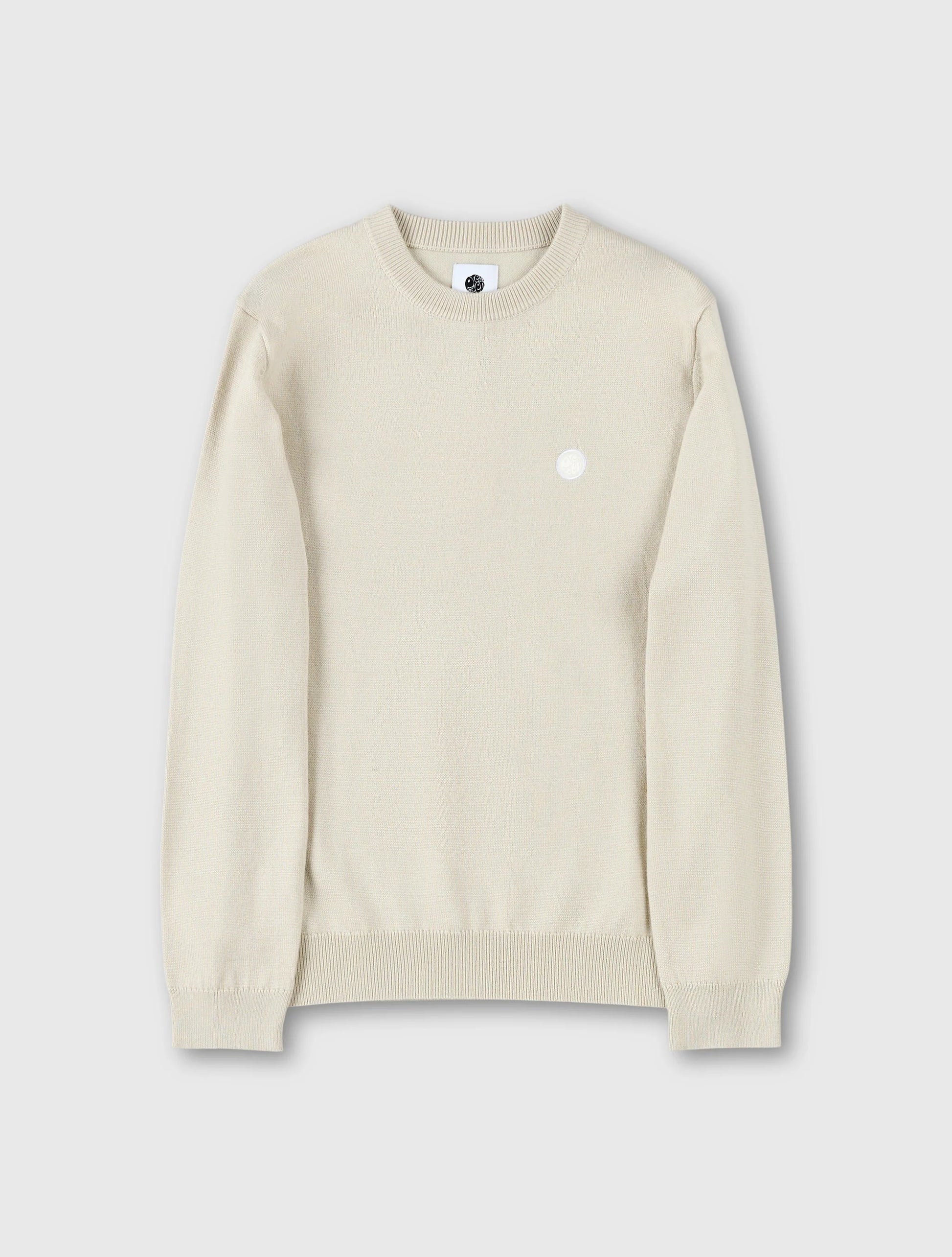 Pretty Green Crewneck Merino Knit Jumper Stone - RD1 Clothing