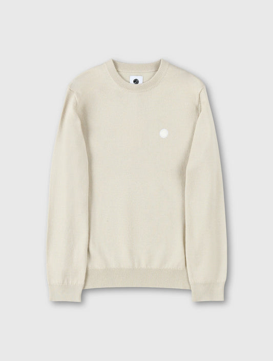 Pretty Green Crewneck Merino Knit Jumper Stone - RD1 Clothing