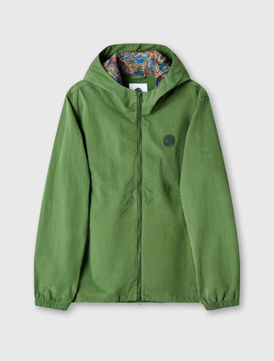 Pretty Green Feltham Paisley Hooded Jacket Khaki - RD1 Clothing