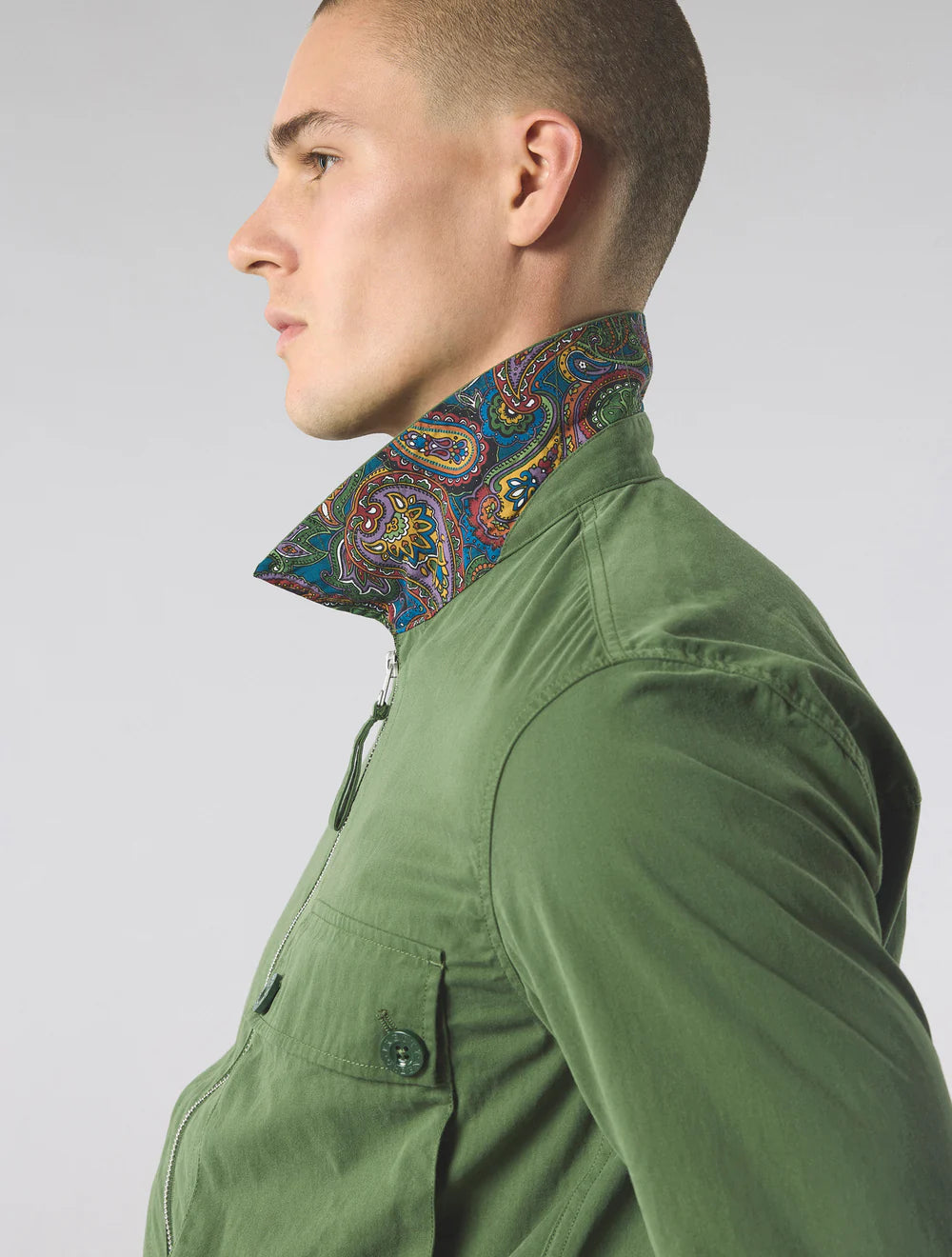 Pretty Green Feltham Overshirt Khaki - RD1 Clothing