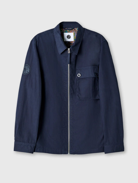 Pretty Green Feltham Overshirt Navy - RD1 Clothing