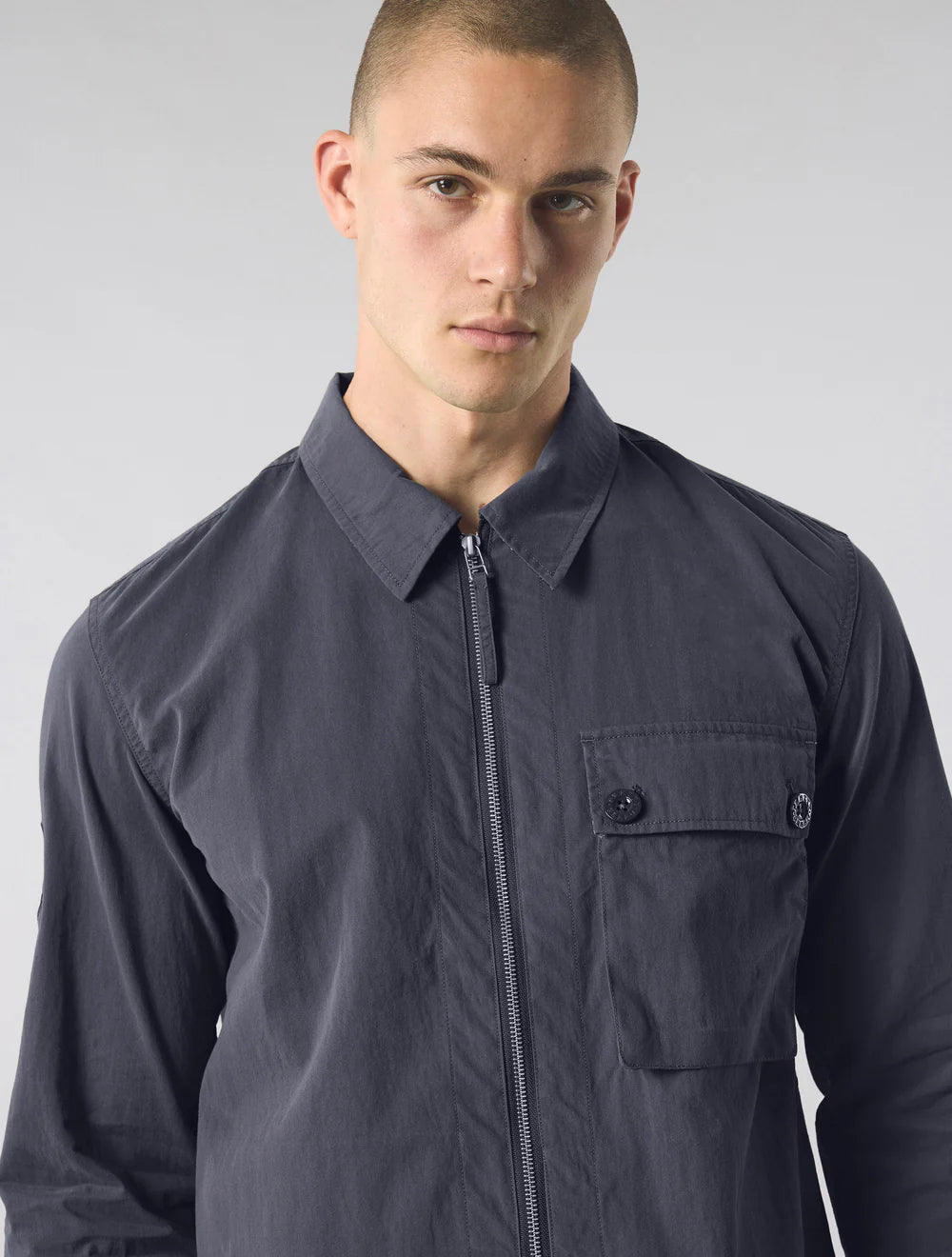 Pretty Green Feltham Overshirt Navy - RD1 Clothing