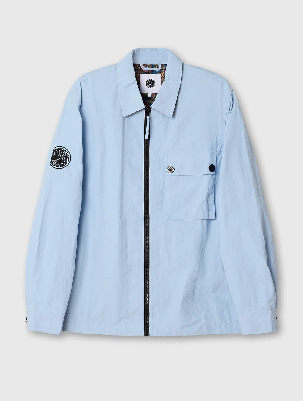 Pretty Green Heaton Overshirt Sky Blue