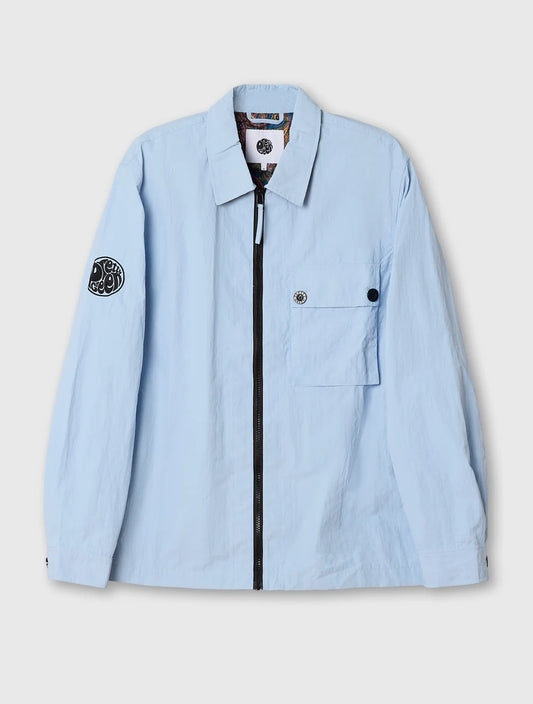 Pretty Green Heaton Overshirt Sky Blue