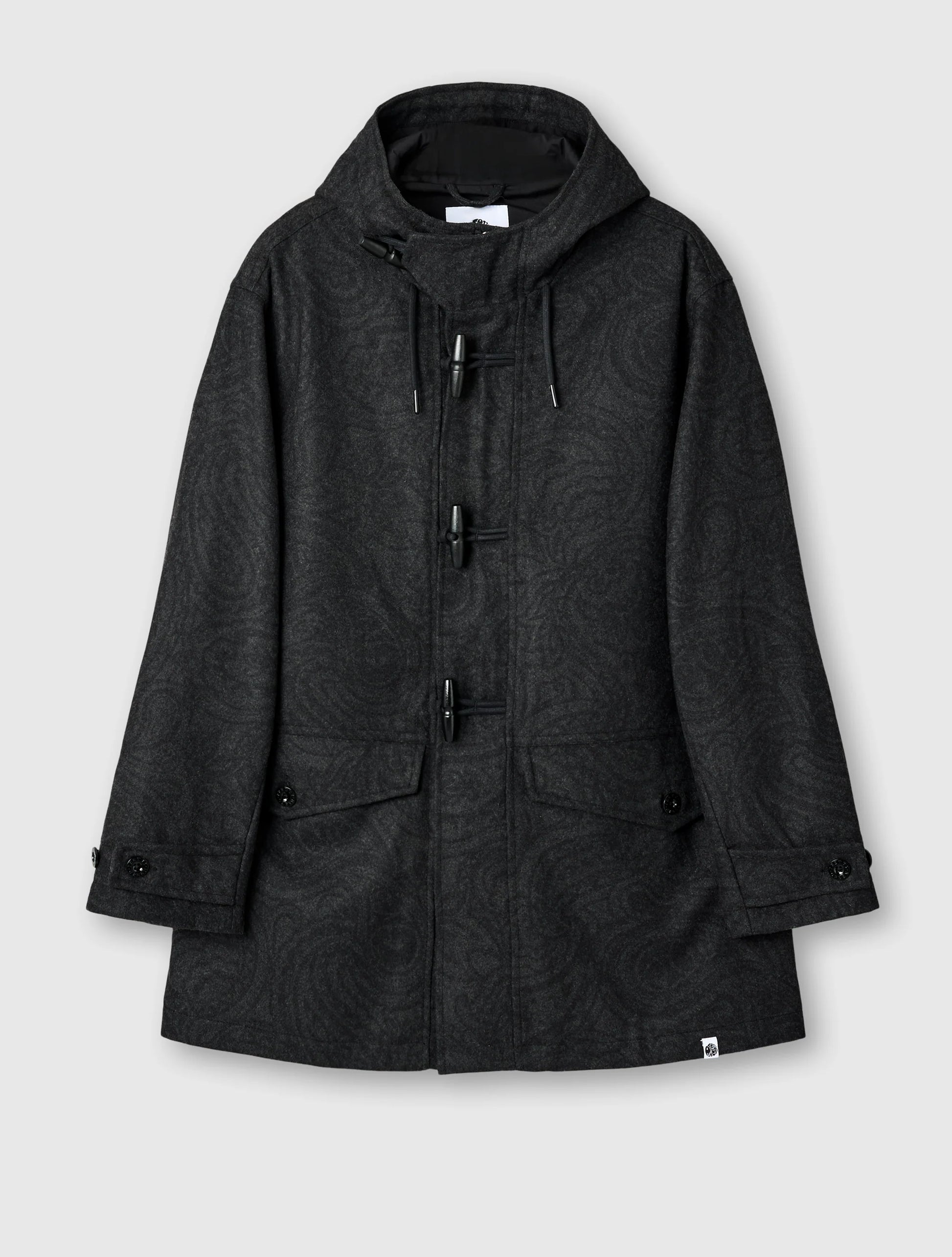 Pretty Green Randolph Duffle Coat Black - RD1 Clothing