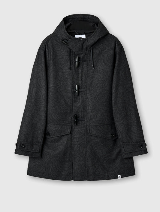 Pretty Green Randolph Duffle Coat Black - RD1 Clothing