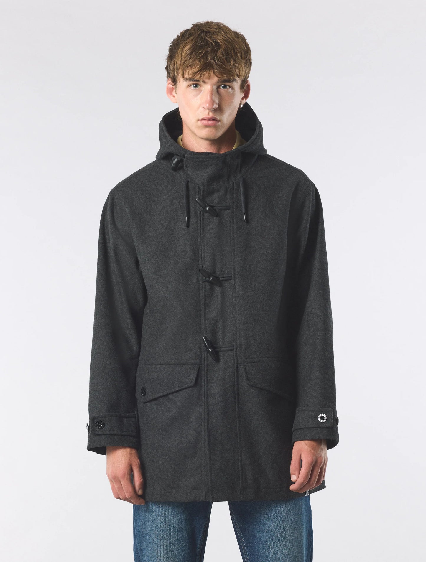 Pretty Green Randolph Duffle Coat Black - RD1 Clothing