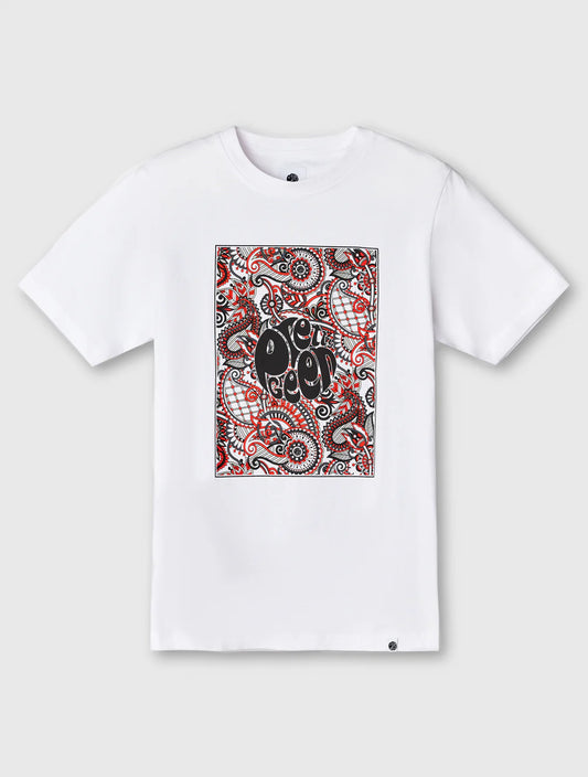White Pretty Green Resonance Box Logo T-Shirt with bold front graphic, casual fit, and soft cotton fabric.