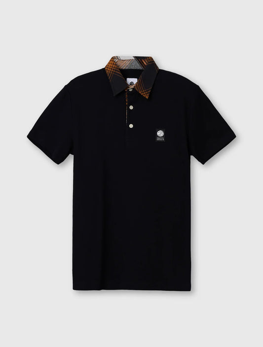 Pretty Green Strobe Polo Shirt Black