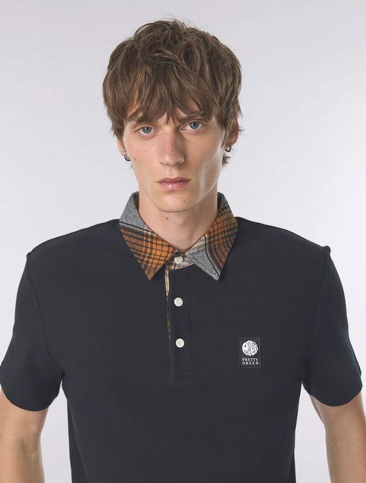 Pretty Green Strobe Polo Shirt Black