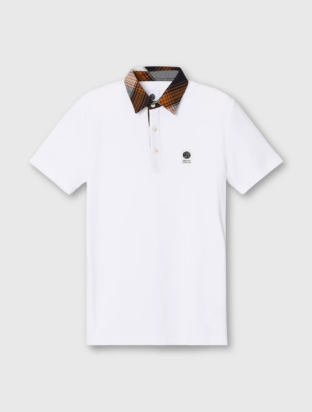 Pretty Green Strobe Polo Shirt White