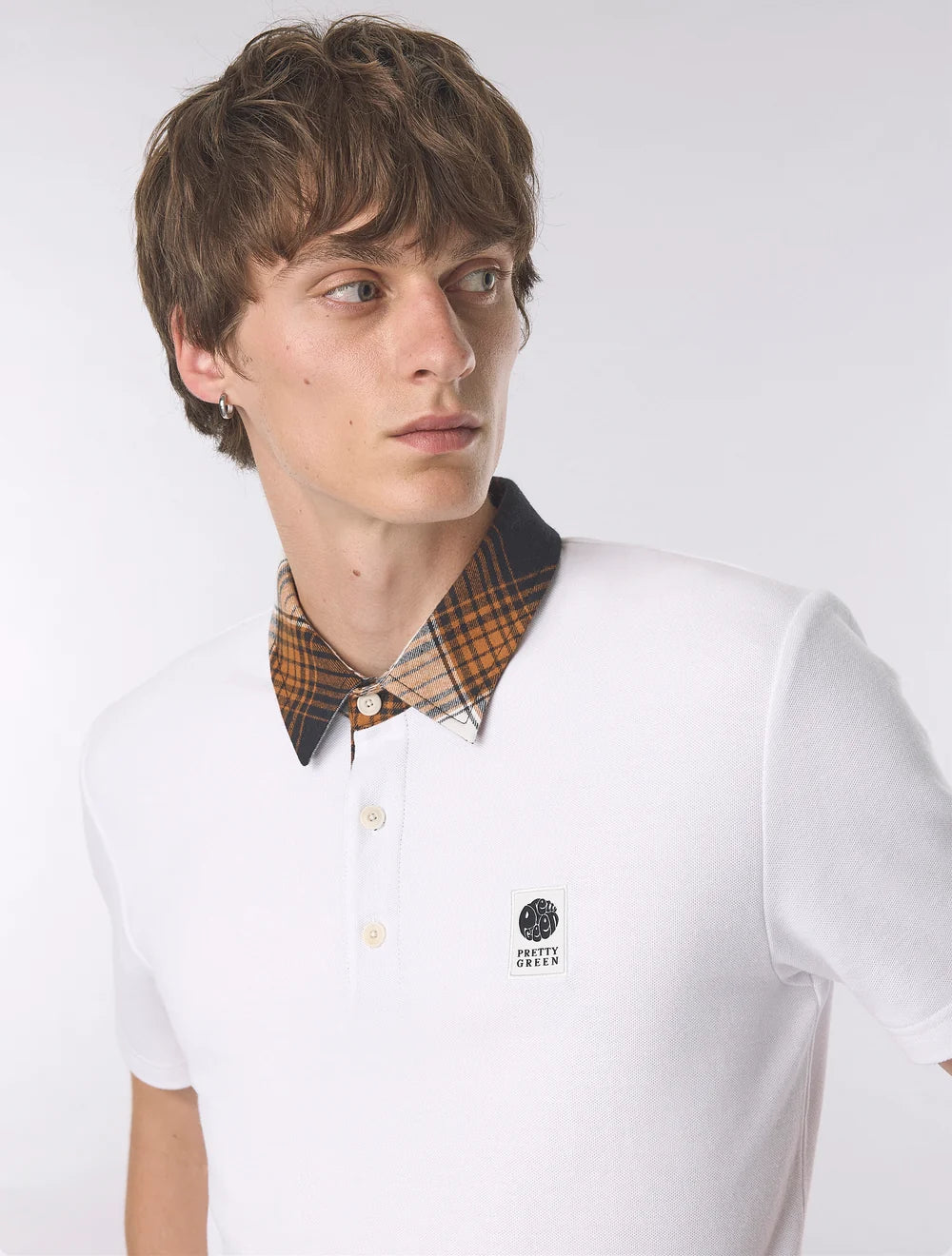 Pretty Green Strobe Polo Shirt White