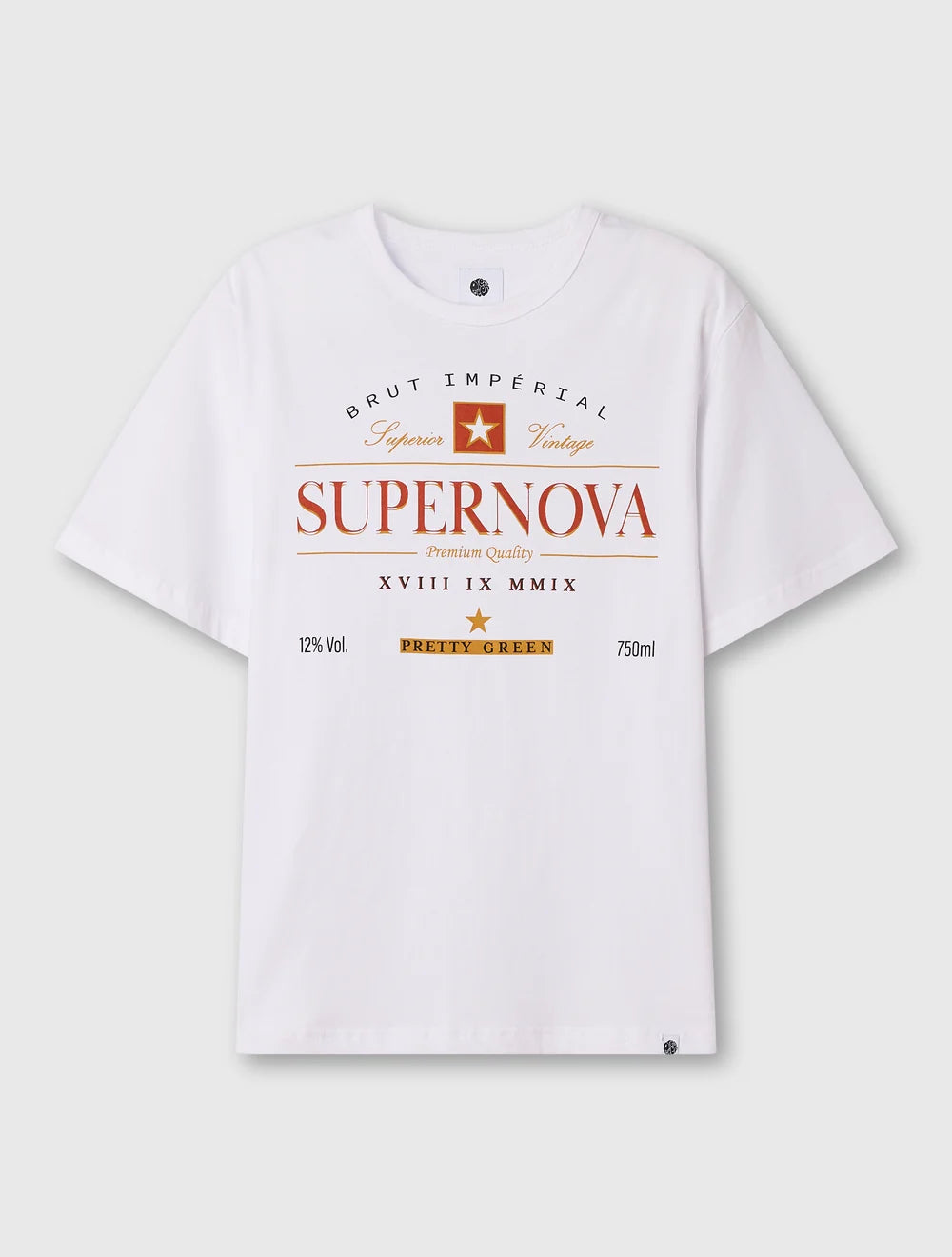 Pretty Green Supernova Graphic T-Shirt White