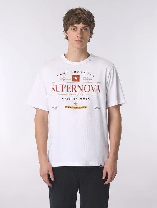 Pretty Green Supernova Graphic T-Shirt White