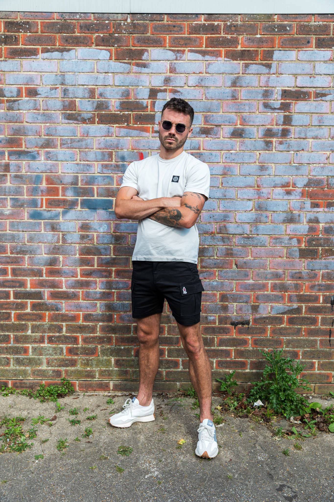 Grand Alliance Sharp Cuts Shorts In Black - RD1 Clothing