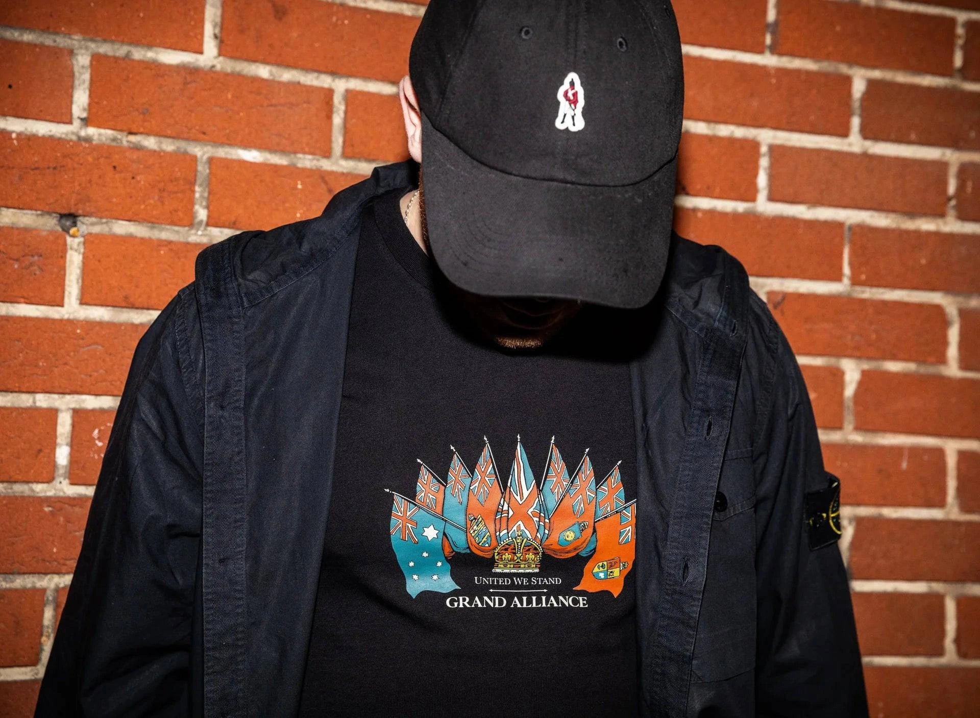 Grand Alliance United We Stand Slim Fit T-Shirt In Black - RD1 Clothing