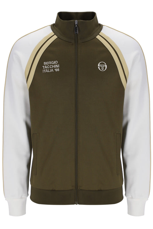 Sergio Tacchini Ghibli Davis Track Top Dark Olive/Gardenia/Mojave Desert - RD1 Clothing