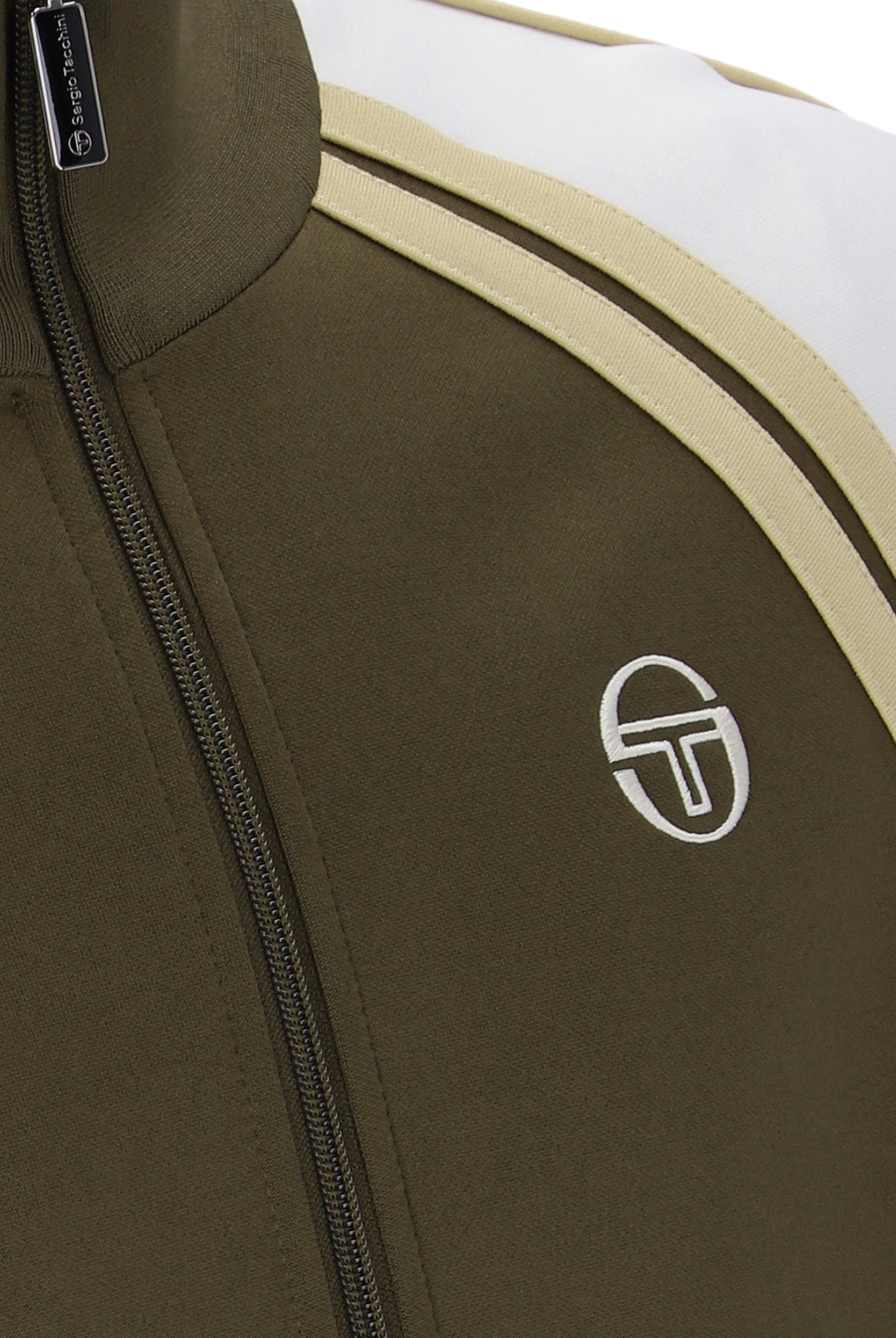 Sergio Tacchini Ghibli Davis Track Top Dark Olive/Gardenia/Mojave Desert - RD1 Clothing