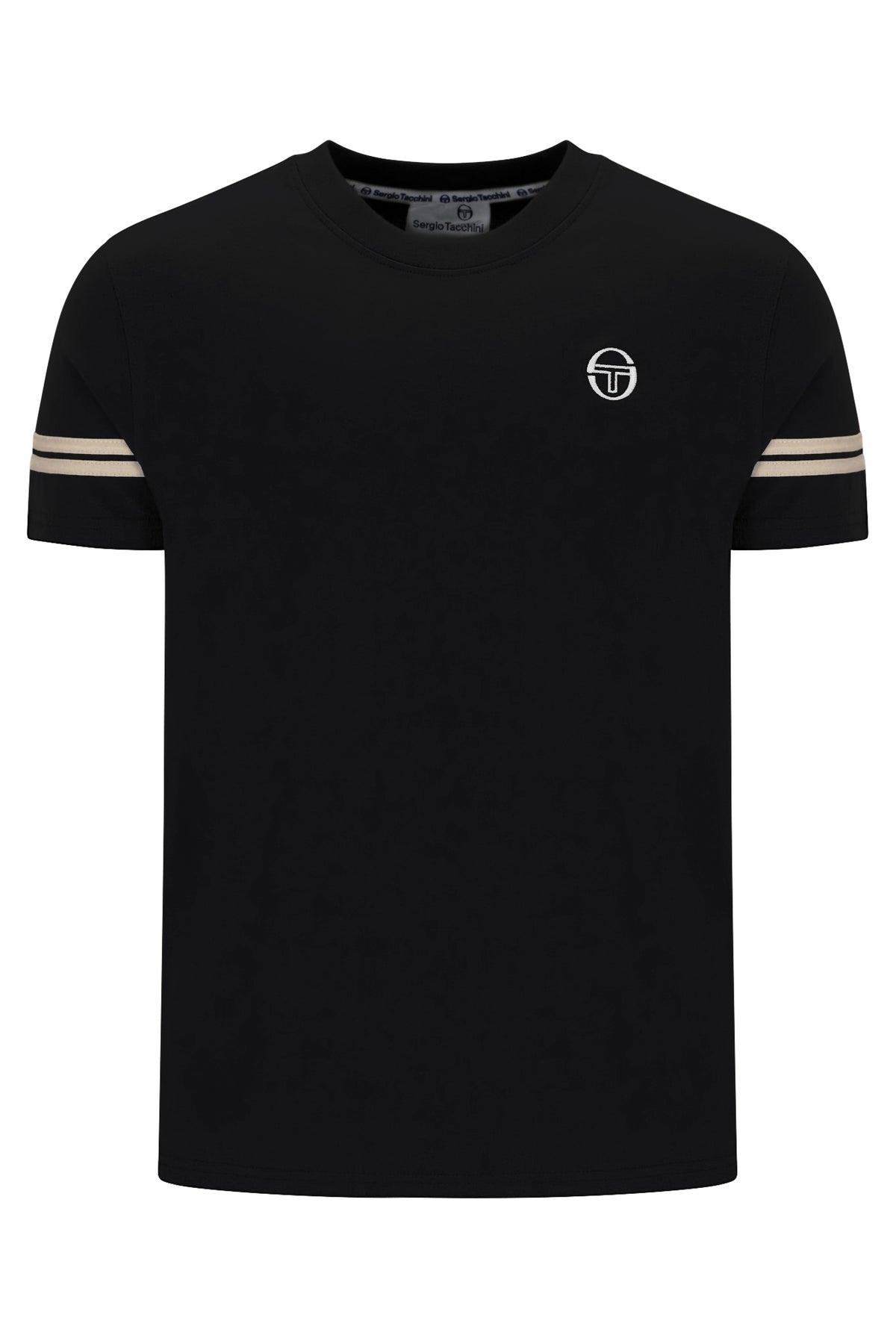 Sergio Tacchini Grello Crew Neck T-Shirt Black/Peyote