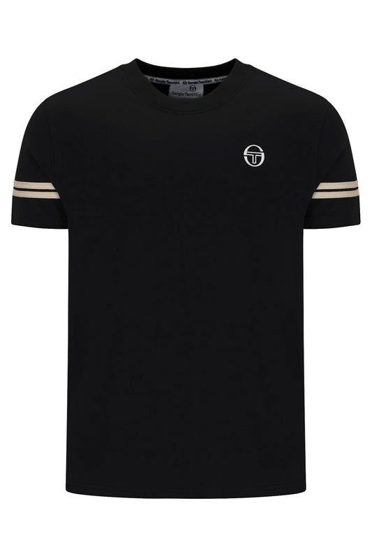 Sergio Tacchini Grello Crew Neck T-Shirt Black/Peyote
