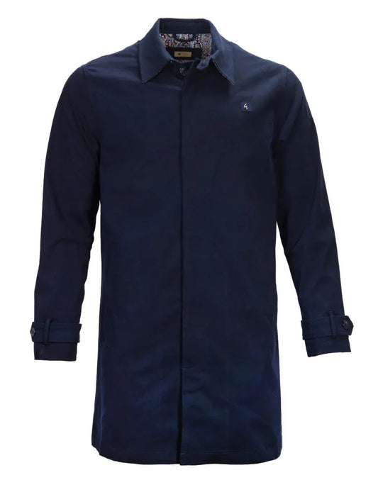 Mens Houghton Twill Mac Gabicci Vintage- Navy