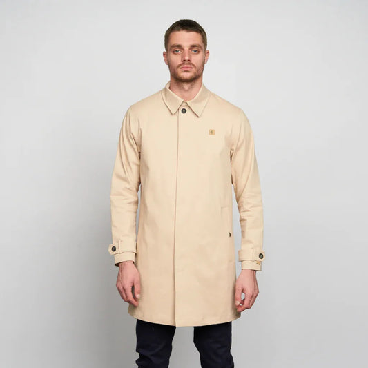 Mens Houghton Twill Mac Gabicci Vintage-Oatmeal