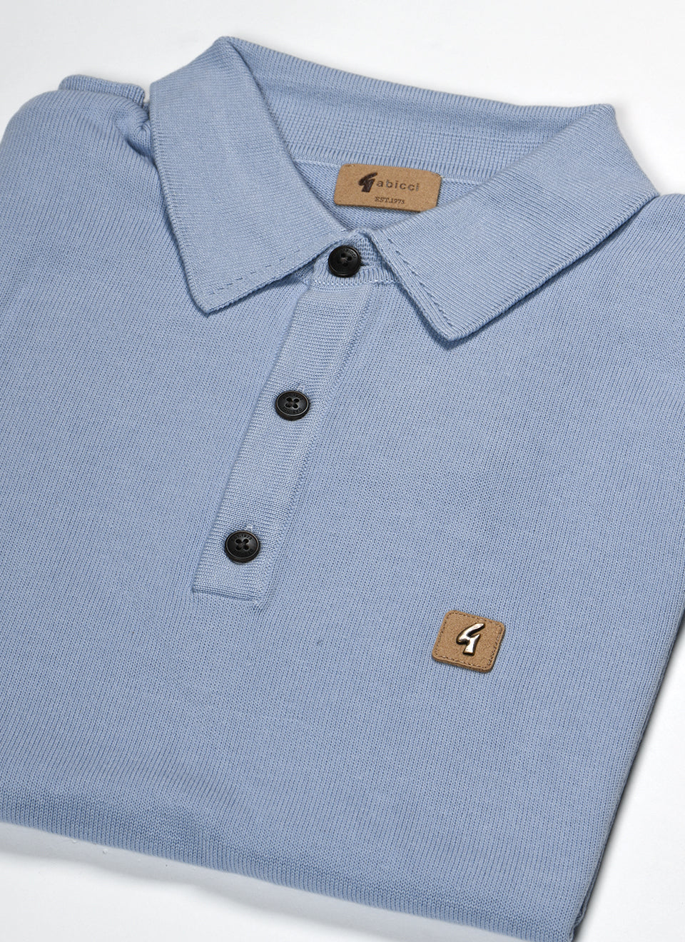 Gabicci Vintage Jackson Short Sleeve Plain Knitted Polo Dusk