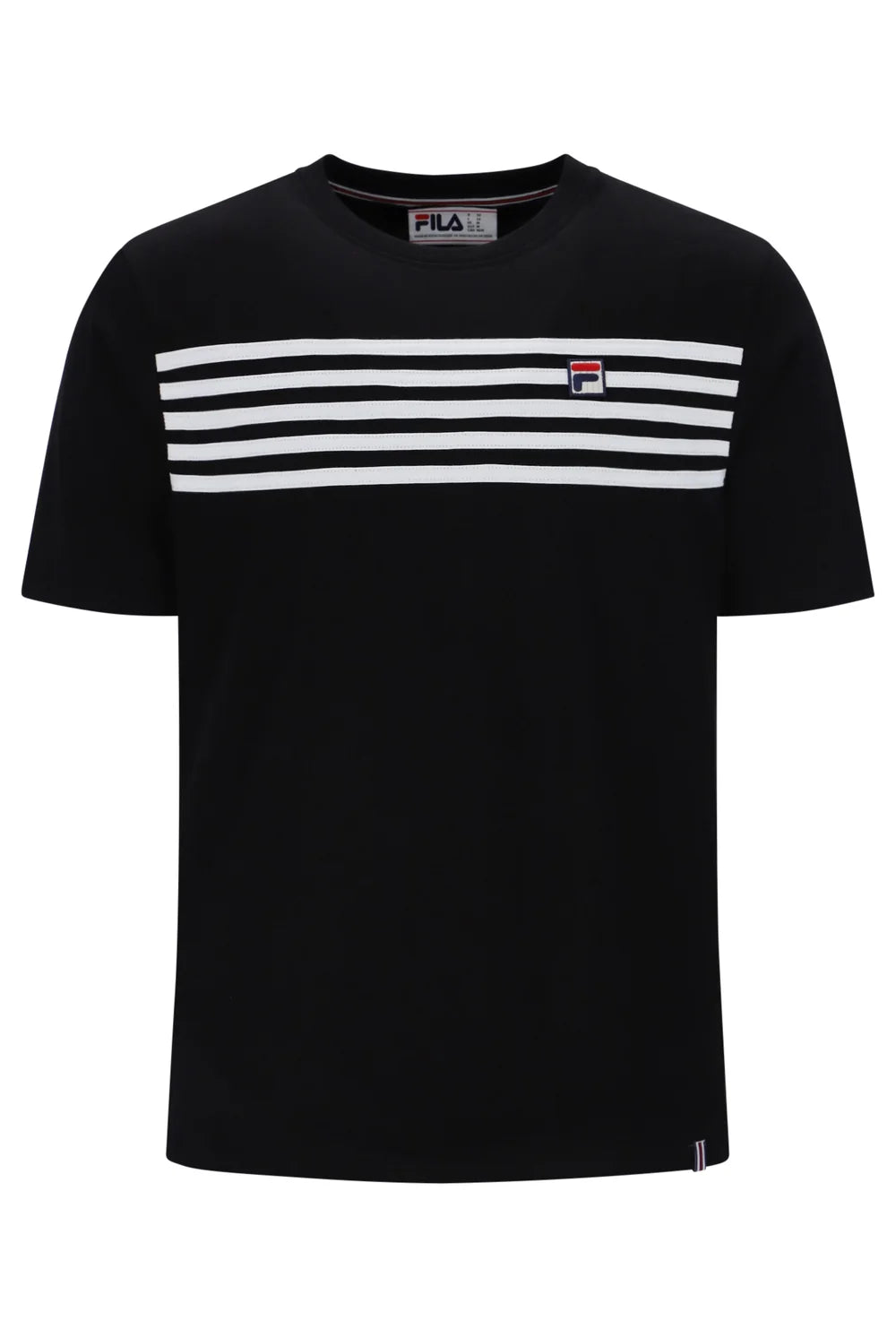 Fila Vintage Hanford Stripe T-Shirt Black/White