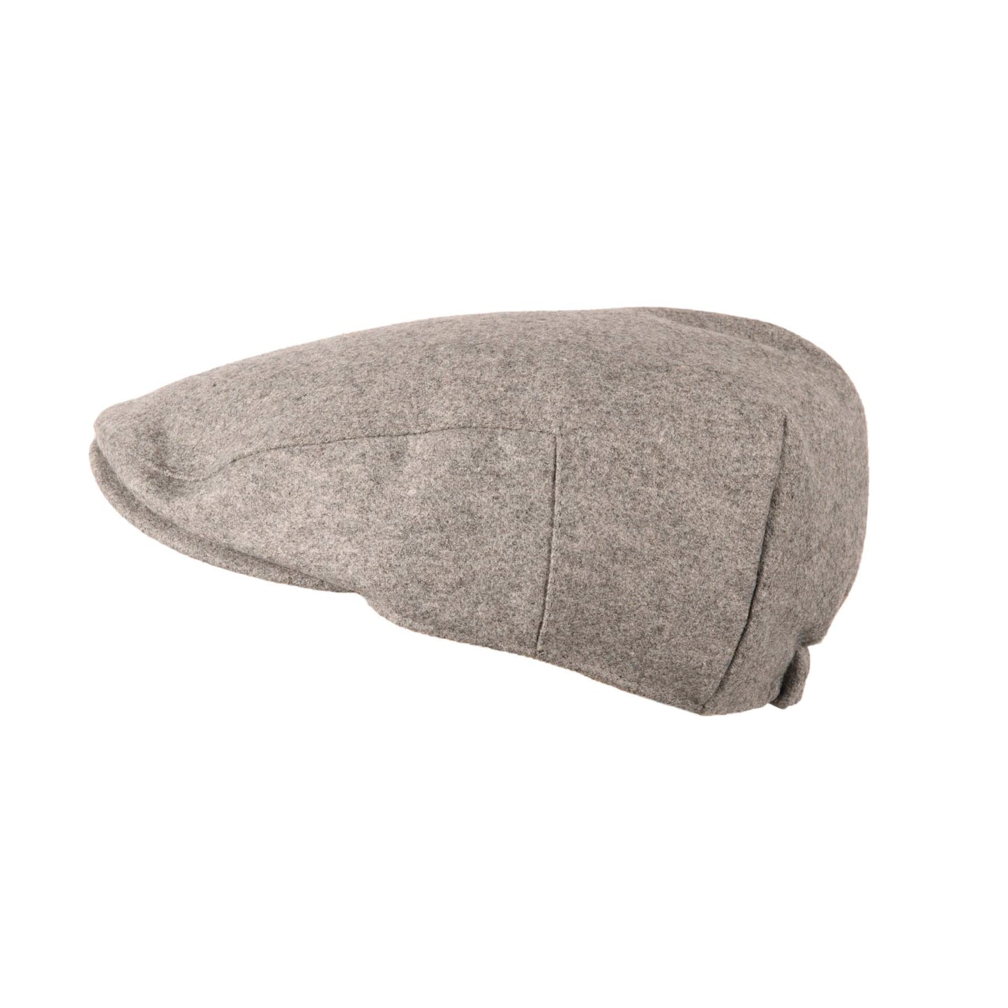 Carlyle Classic Tweed Flat Cap Silver Grey