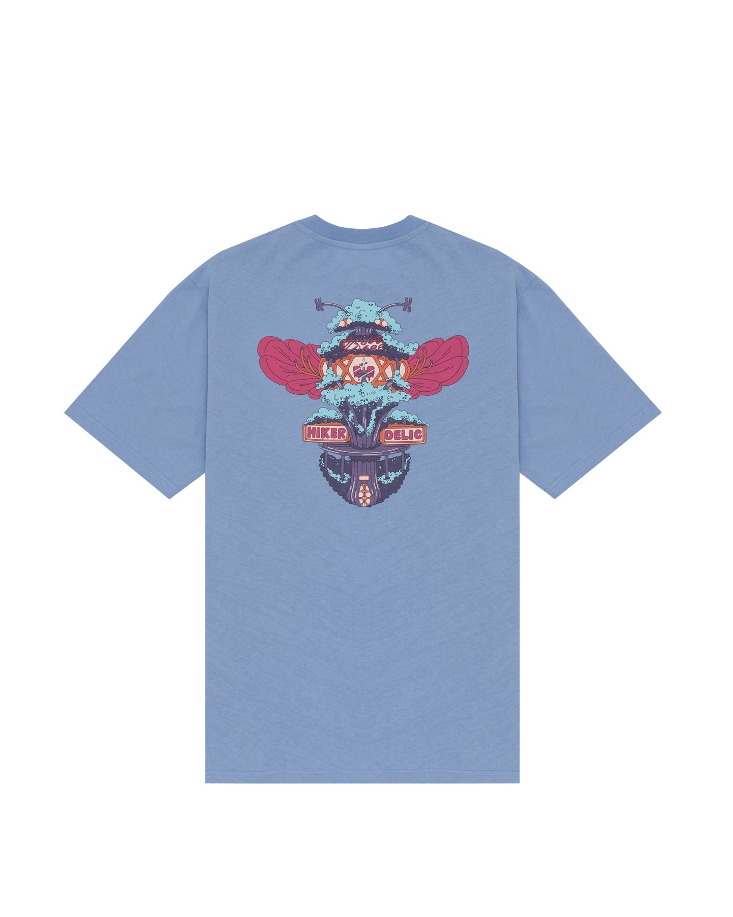 Hikerdelic Bee & Bee SS T-Shirt In Fjord Blue