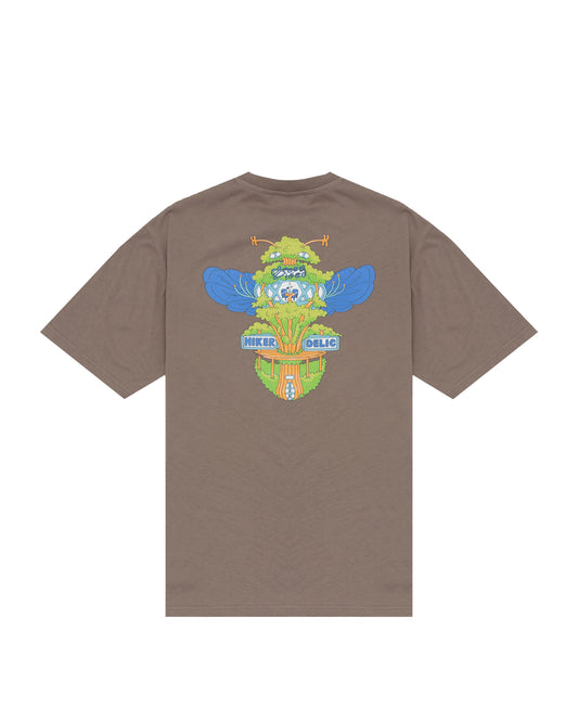 Hikerdelic Bee & Bee SS T-Shirt In Mushroom