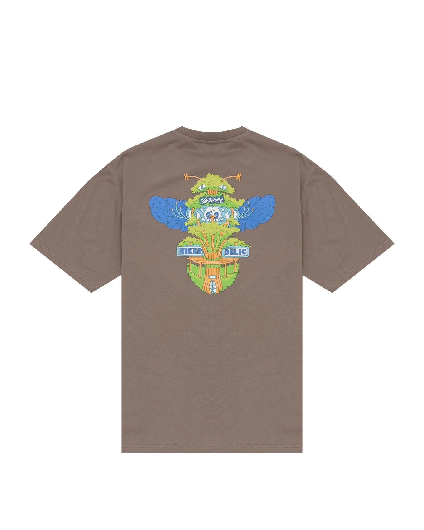 Hikerdelic Bee & Bee SS T-Shirt In Mushroom