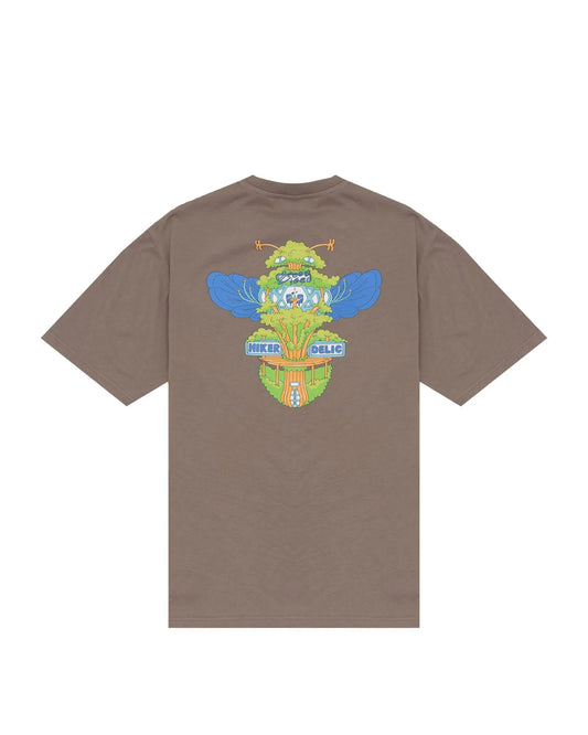 Hikerdelic Bee & Bee SS T-Shirt In Mushroom