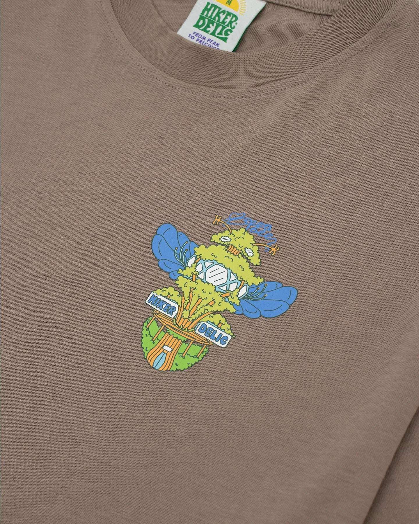 Hikerdelic Bee & Bee SS T-Shirt In Mushroom